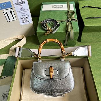 GG mini Top handle bag with Bamboo Calfleather 17CM
