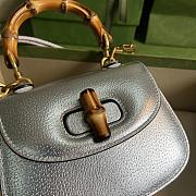 GG mini Top handle bag with Bamboo Calfleather 17CM - 4