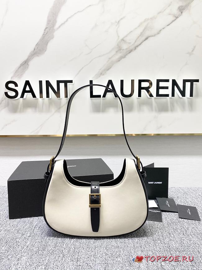 YSL LE FERMOIR Hobo shouder bag Calfskin Black 24cm - 1