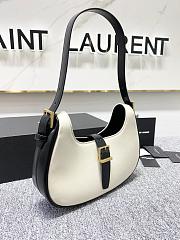 YSL LE FERMOIR Hobo shouder bag Calfskin Black 24cm - 4