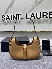 YSL LE FERMOIR Hobo shouder bag Calfskin Brown 24cm - 1
