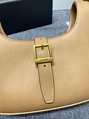 YSL LE FERMOIR Hobo shouder bag Calfskin Brown 24cm - 2