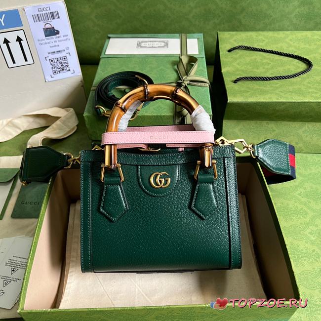 GG Diana Mini tote Green 20cm - 1