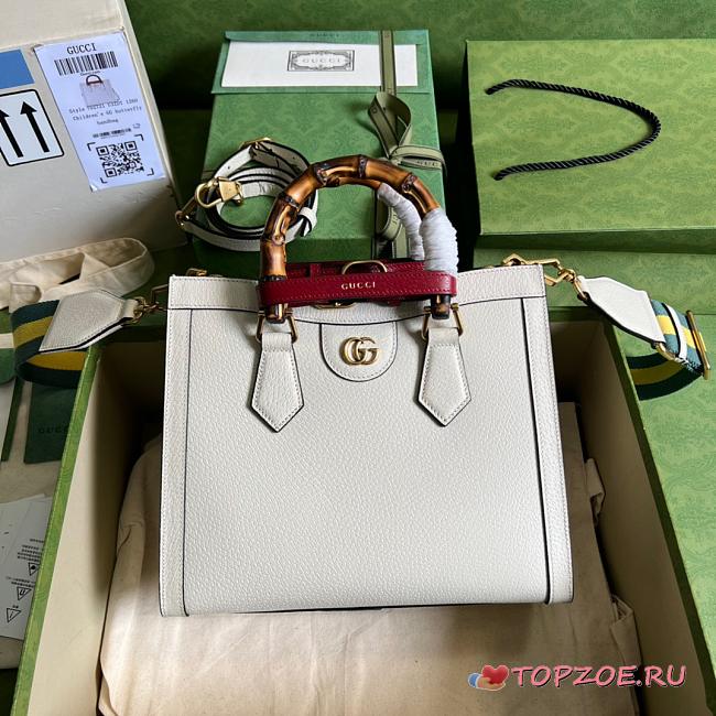 GG Small Diana bag White 27cm - 1