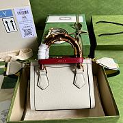 GG Diana Mini tote White 20cm - 3