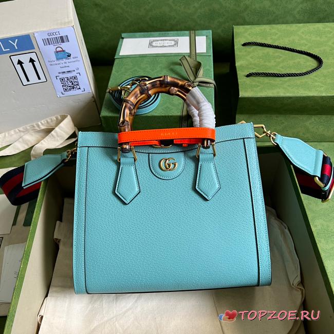 GG Small Diana bag Blue 27cm - 1