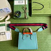 GG Small Diana bag Blue 27cm - 3