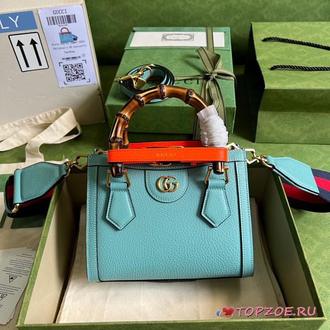 GG Diana Mini tote Blue 20cm - 1