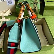 GG Diana Mini tote Blue 20cm - 5