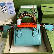 GG Diana Mini tote Blue 20cm - 4