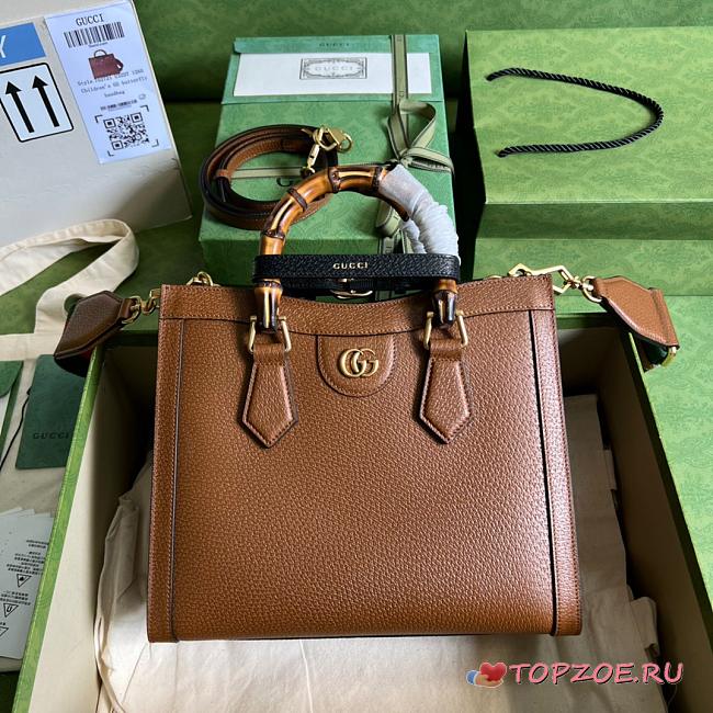 GG Small Diana bag Brown 27cm - 1