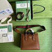 GG Small Diana bag Brown 27cm - 3