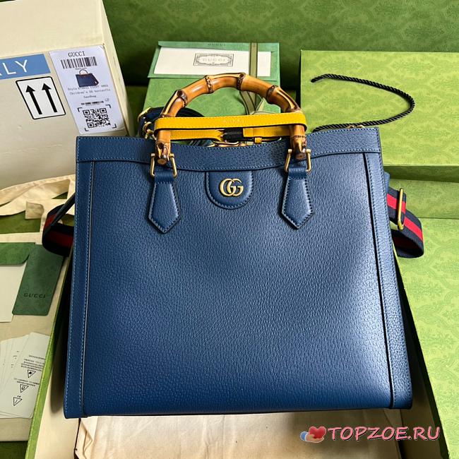 GG Diana Medium Tote Darkblue 35cm - 1