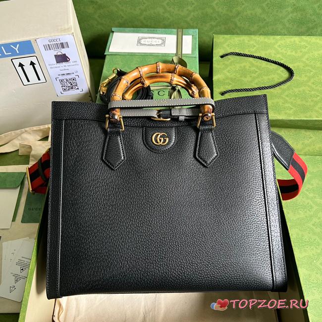 GG Diana Medium Tote Black 35cm - 1