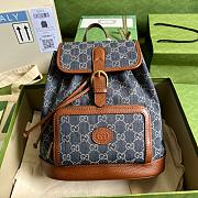GG Backpack Denim Blue 26.5cm - 1