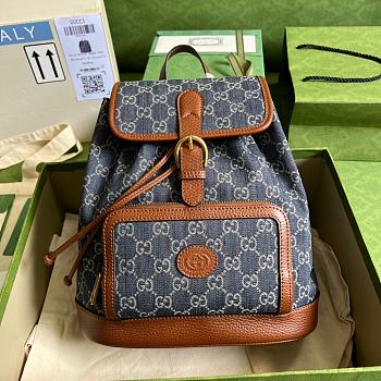 GG Backpack Denim Blue 26.5cm