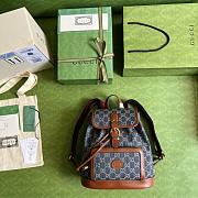 GG Backpack Denim Blue 26.5cm - 6