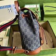 GG Backpack Denim Blue 26.5cm - 5