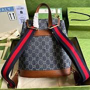 GG Backpack Denim Blue 26.5cm - 3