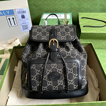 GG Backpack Denim Black 26.5cm
