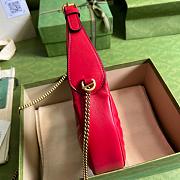 GG Marmont Halfmoon shaped mini bag Red 21cm - 4