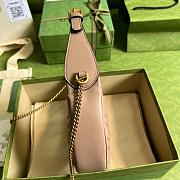 GG Marmont Halfmoon shaped mini bag Coffee 21cm - 3