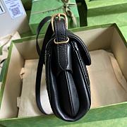 GUCCI GG Medium Shoulder Bag Black 27cm - 6