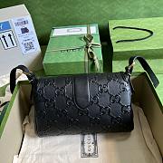 GUCCI GG Medium Shoulder Bag Black 27cm - 5