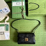 GUCCI GG Medium Shoulder Bag Black 27cm - 3