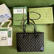 Gucci Denim Medium Tote 38CM - 4