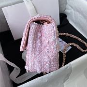 CHANEL Tweed Quilted Mini Rectangular Flap  - 4
