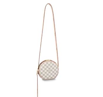 LV Boite Chapeau Souple PM Damier Azur Beige 17CM