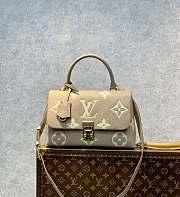 LV MADELEINE MM M45976 Monogram Empreinte Grey 30cm   - 1