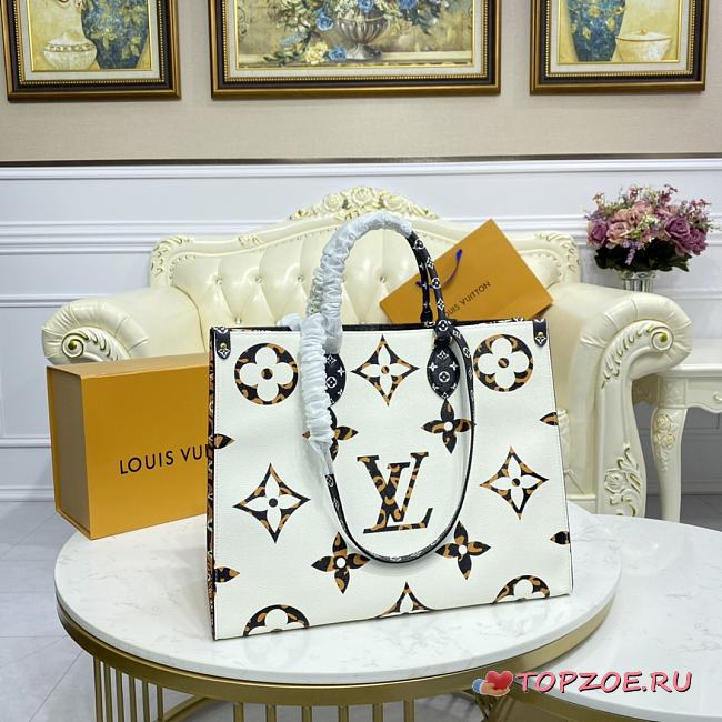 LV ONTHEGO M44674 WHITE 41CM - 1