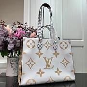 LV ONTHEGO BAG M44570 GREEN 41CM - 5
