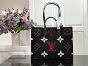 LV ONTHEGO Giant Teddy BAG M55421 BLACK 41CM - 6
