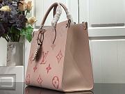 LV ONTHEGO MM PINK M45717 SIZE 35 CM - 6