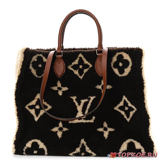 LV ONTHEGO Giant Teddy BAG M55421 BROWN 41CM - 1