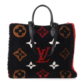 LV ONTHEGO Giant Teddy BAG M55421 BLACK 41CM