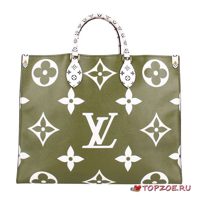 LV ONTHEGO BAG M44570 GREEN 41CM - 1
