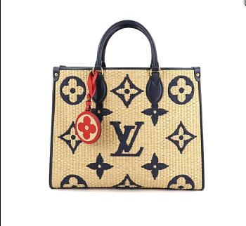 LV ONTHEGO MM BLACK M57723 SIZE 35 CM