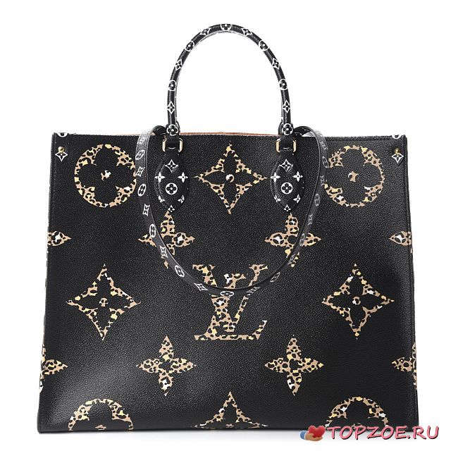LV MONOGRAM GIANT JUNGLE ONTHEGO BLACK 41CM - 1