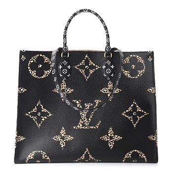 LV MONOGRAM GIANT JUNGLE ONTHEGO BLACK 41CM