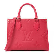 LOUIS VUITON ONTHEGO MM RED M45595 34CM - 1