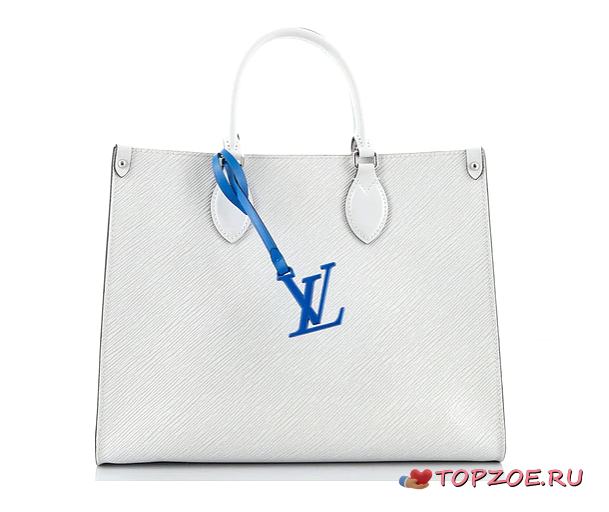 LV ONTHEGO BAG M56080 EPI WHITE 34CM - 1