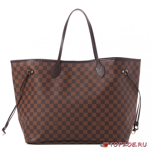 LV Damier Ebene NEVERFULL GM CHERRY 41CM - 1