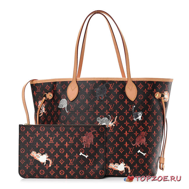 LV Catogram Neverfull MM Marron 32CM - 1