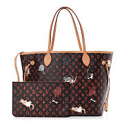 LV Catogram Neverfull MM Marron 32CM - 1