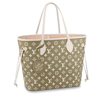 LV NEVERFULL MM M46102 GREEN 31CM