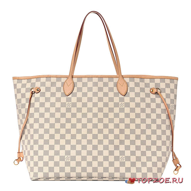 LV NEVERFULL DAMIER AZUR NEO GM BEIGE - 1